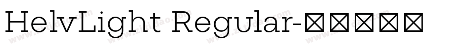 HelvLight Regular字体转换